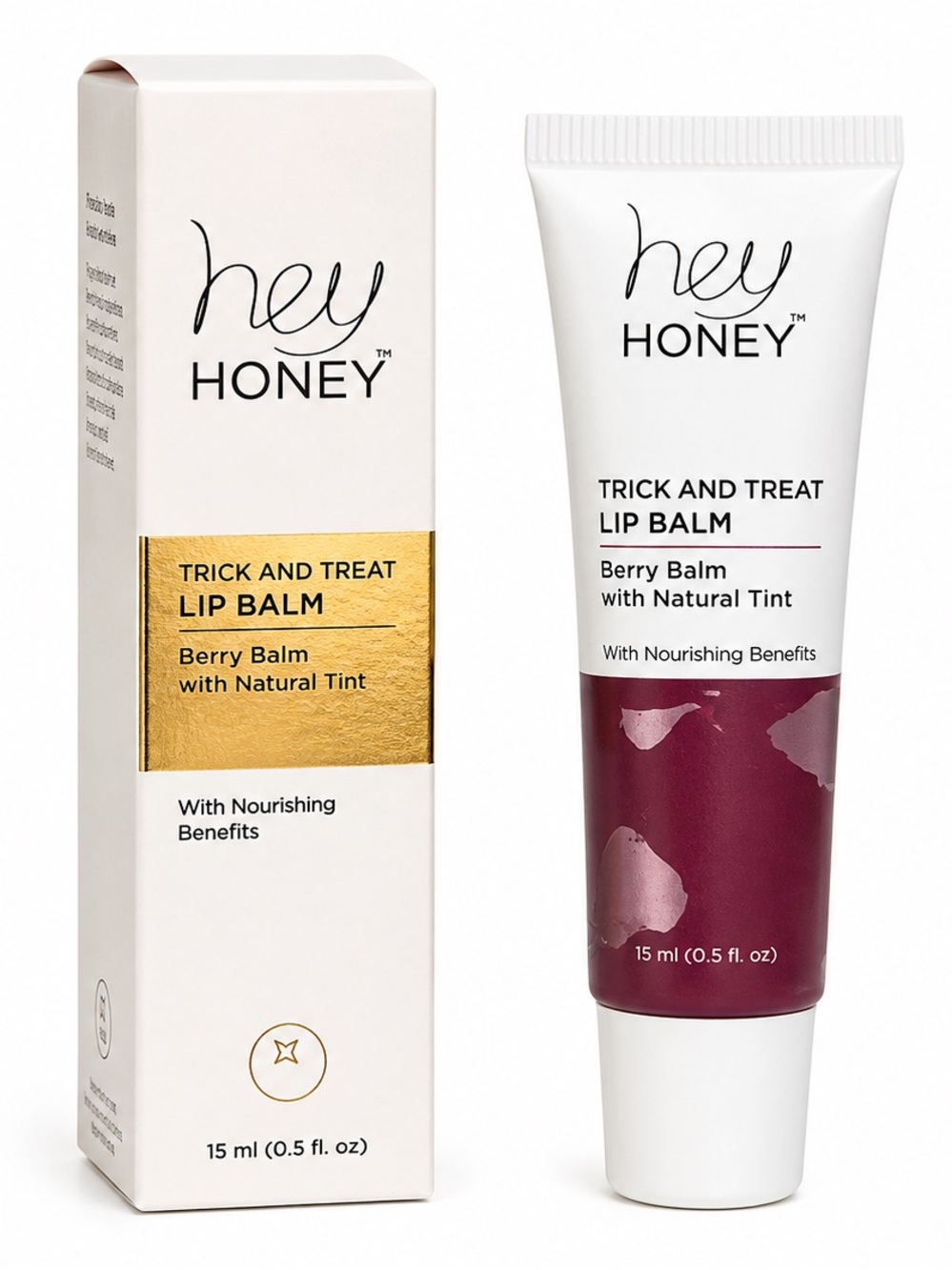 3/$30 Hey Honey Trick and Treat Lip Balm Berry Balm with Natural Tint - BNIB